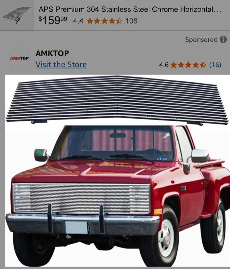APS Premium 304 Stainless Steel Chrome Horizontal..New in the box Chrome Billet Grille fits 1(contact info removed) Chevy