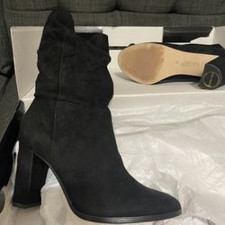 Ladies Ralph Lauren Black Slouch Boots 