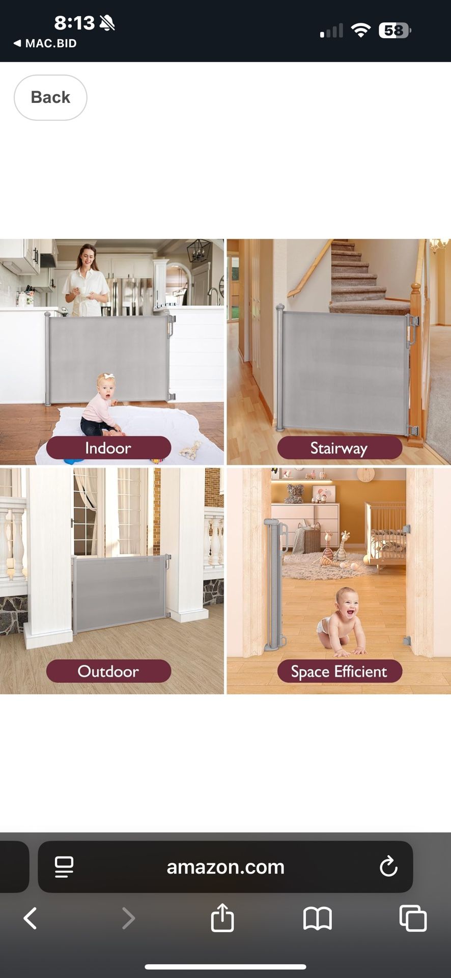 Rectractable Baby Gate