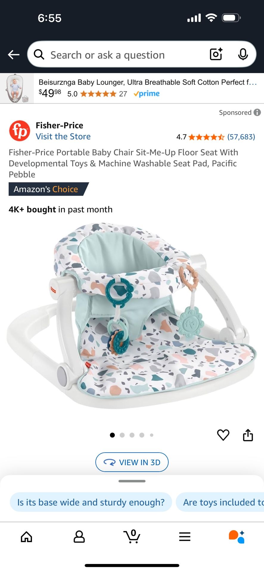 Fisher Price Portable Baby Chair