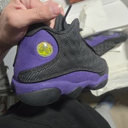 Jordan black court purple