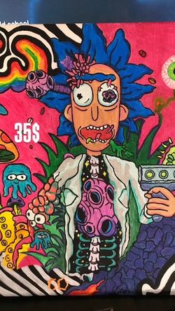 Rick painting (Rick & Morty)