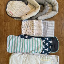 Baby Burping Cloths, Blankets, Car Seat Head Holders, Changing Pads