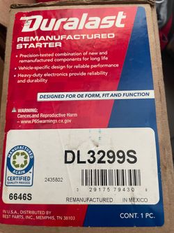 New Remanufactured Starter Motor