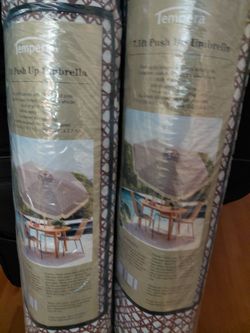 Tempera 7.5ft Push Up Patio Umbrella