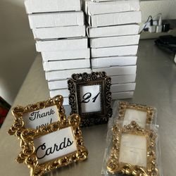 Wedding Decor Table Numbers Picture Frames