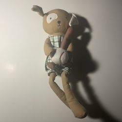 Brown Plush Toy with Green Accents New Sealed Hearth & Hand Adorable Baseball