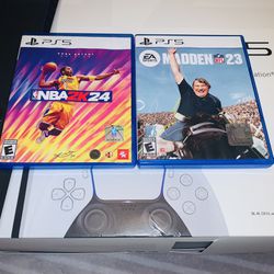 PLAYSTATION 5 SYSTEM WITH 5 GAMES 