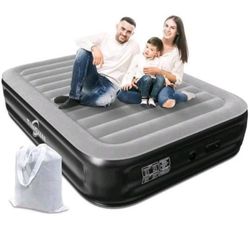 18" Queen Air Mattress with Built in Pump