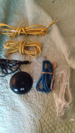 Ethernet cords, printer cable & HP Mouse