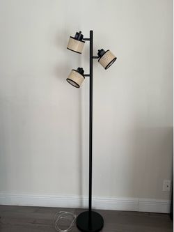 Rattan Floor Lamp - Cash Only