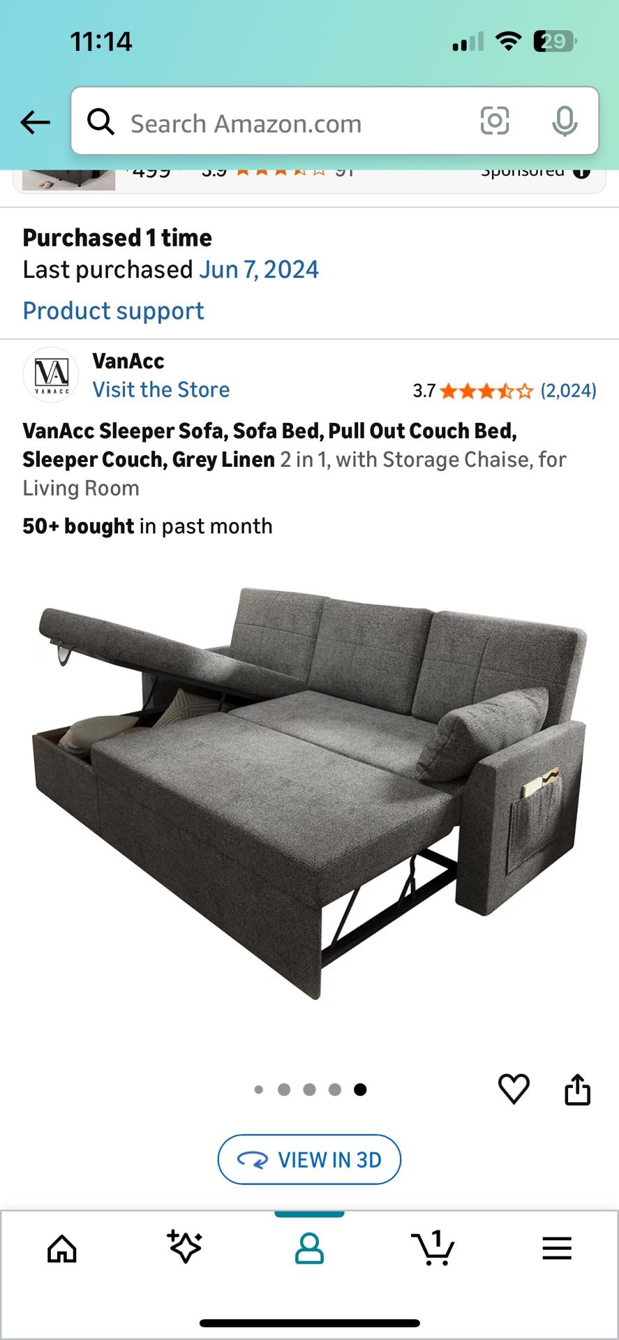 Sleeper Sofa-pull Out Couch