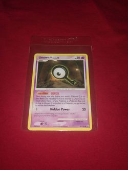 Near Mint 2008 Pokémon - Unown Q Game Card - 49/100