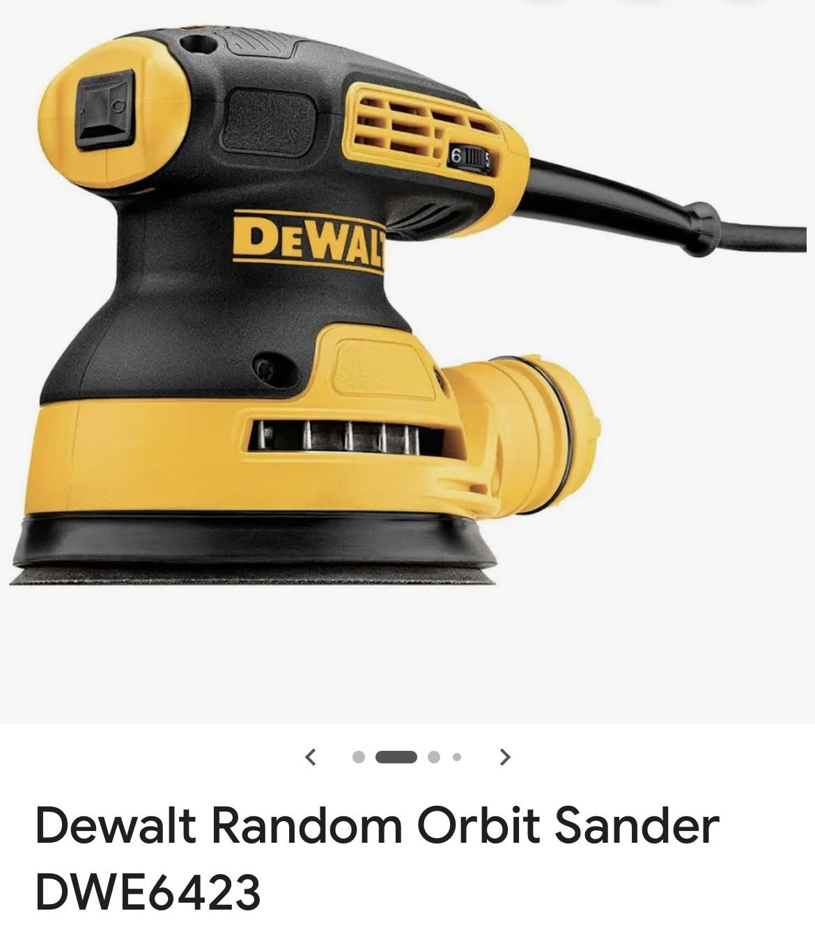DeWalt Orbit Sander/DWE6423/like New