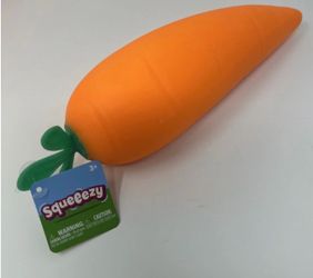 Sunny Days Jumbo Squeezy Carrot Squishy Toy