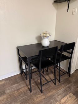 Black table