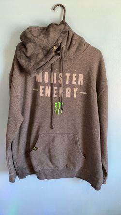 MONSTER ENERGY PULLOVER SWEATER WITH HOOD /POCKETS ADULT SIZE X-LARGE 