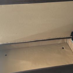 Brown Storage Ottoman 