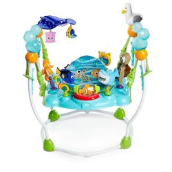 Bright Starts Disney Baby Finding Nemo Sea of Activities Baby Activity Center Jumper with Interactive Toys, Lights, Songs & Sounds