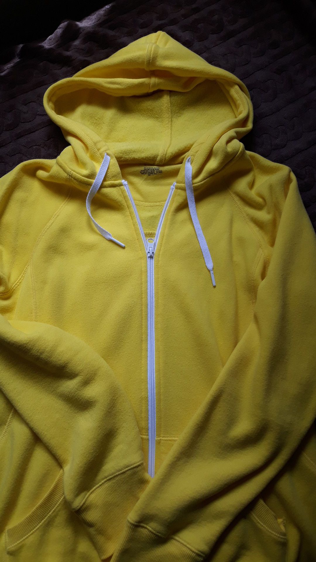 Yellow hoodie sweater size Xl