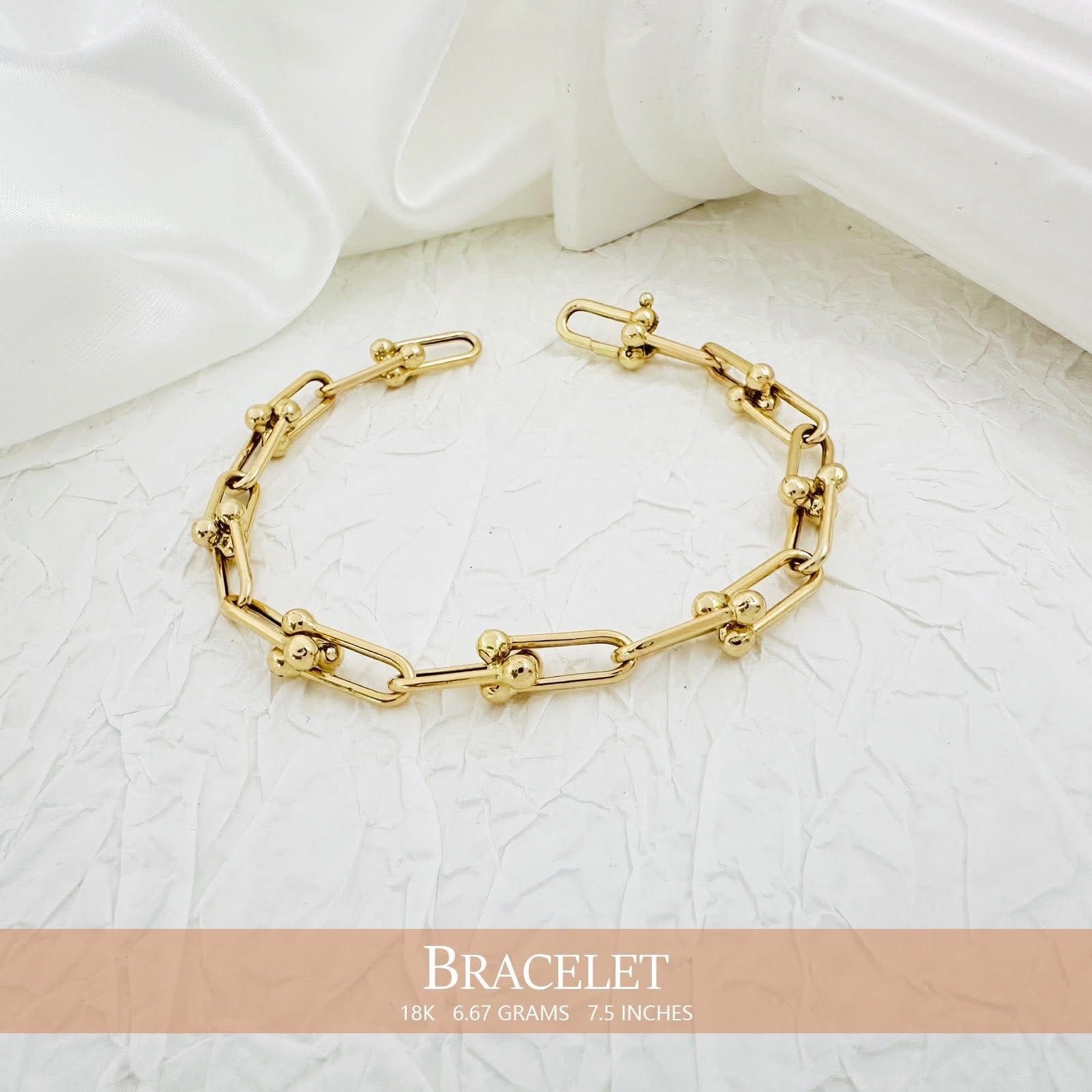 18k Saudi Gold Bracelet