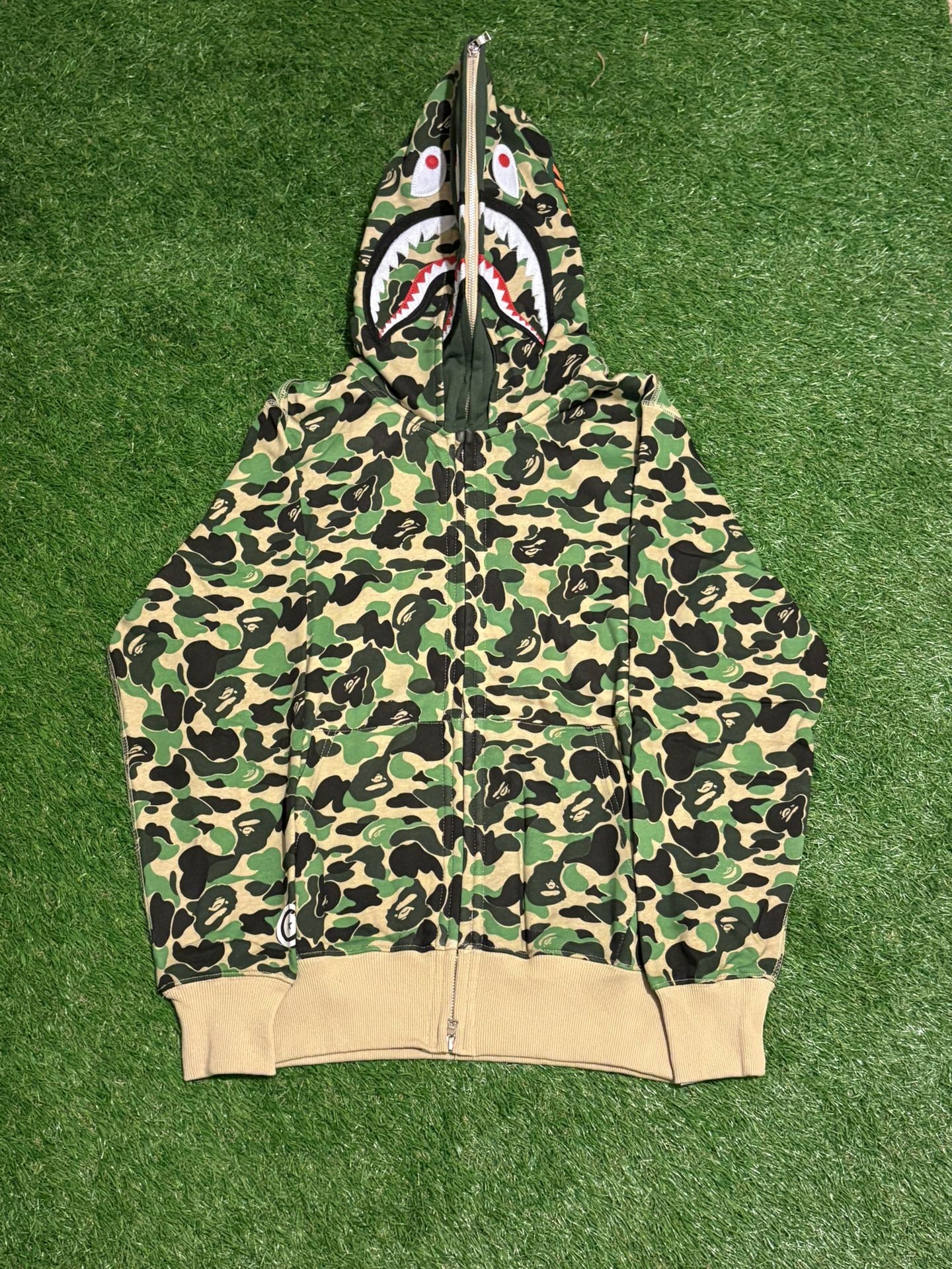 Camo Double Hooded Bape Hoodie