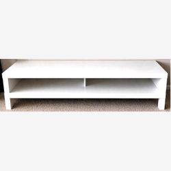 IKEA LACK TV Stand – White, Like New (Fits up to 65” TV)