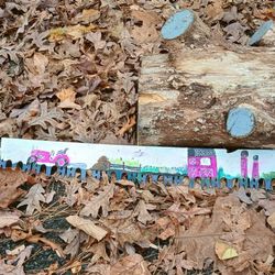 Hand Painted Saw Painted On Both Sides