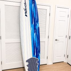 Wavestorm 8ft Soft Top Surfboard w/ Fins – Good Condition