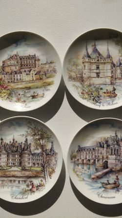French decorative plates