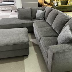 L Shaped Modular Sectional Couch W Chaise 🌟 Color Options ⭐$39 Down Payment with Financing ⭐ 90 Days same as cash