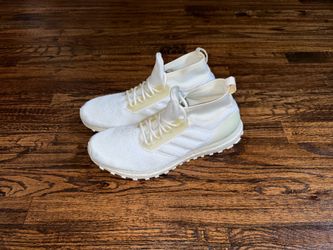 Adidas UltraBoost ATR Mid Sneakers Size 11.5 Triple White Running Shoes BB6131