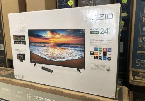 24" VIZIO HD TV CHROMECAST BUILT-IN