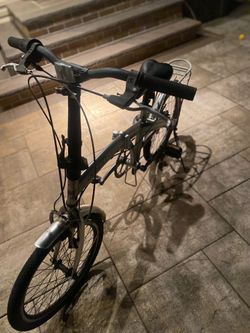 ORKAN Folding Bicycle with Rear Basket