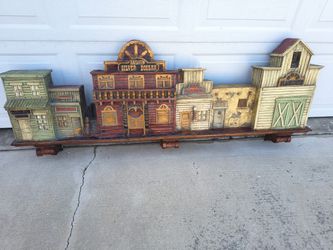 Sculpture of Old West Town