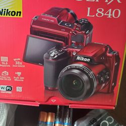 Nikon CoolPix L840 Camera with accessories 