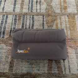 Title: XpresSpa Travel Roll Pillow — Lumbar/Neck Support for Flights ✈️