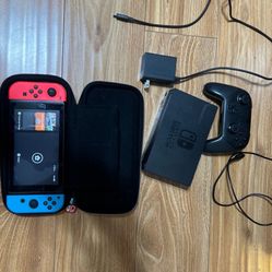 Nintendo Switch with accessories