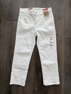Levi's 311 Shaping Skinny Capri Jeans White