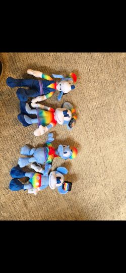 Disney Rainbow Mickey & Minnie Plush Set of 4