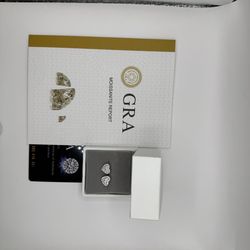 S925 silver Moissanite earrings heart VVS1 Certified