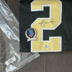 Jameis Winston Autographed Jersey W/sticker Of Authenticity