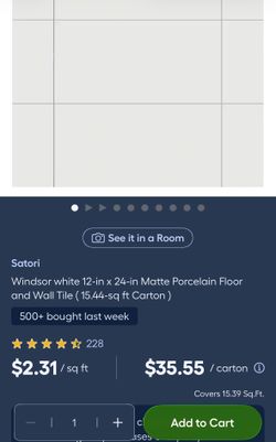 NEW Contractor Lot – Windsor White 12x24 Porcelain Tile – Unlimited Qty – $20/Box (15.44 SF)