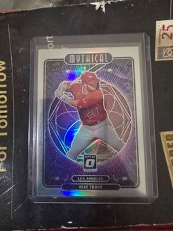 Rare mike trout mythical collectible card