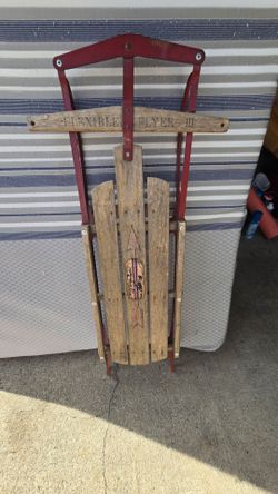 Flexible Flyer III Vintage Wood and Metal Sled