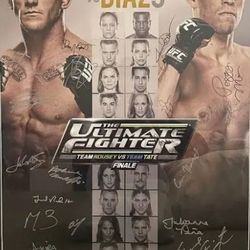 TUF UFC Signed Poster Nate Diaz Vs Maynard 3