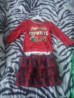 Mommy's Favorite Elf Toddler's Christmas outfit