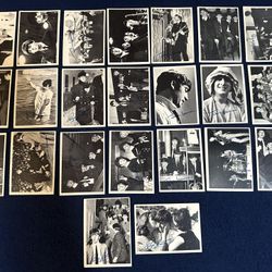 RARE Vintage 1964 Topps Beatles Black & White 2nd Series Trading Cards - Partial 23 Cards Out of 55