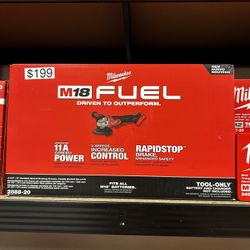 Milwaukee M18 Fuel 4-1\2” / 5” Variable Speed Braking Grinder