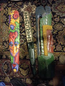 Wood Carved Masks